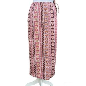 Medallion Stripe Maxi Wrap Skirt Sixe XS